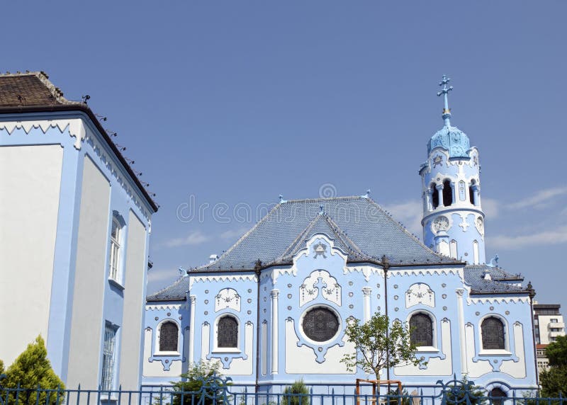 The art-deco St. Elisabeth (Blue) church in Bratislava