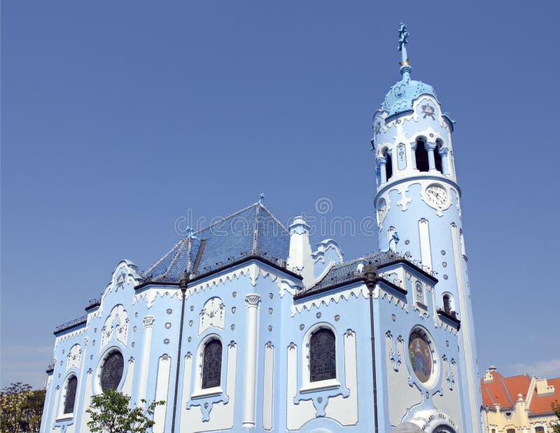 The art-deco St. Elisabeth (Blue) church in Bratislava