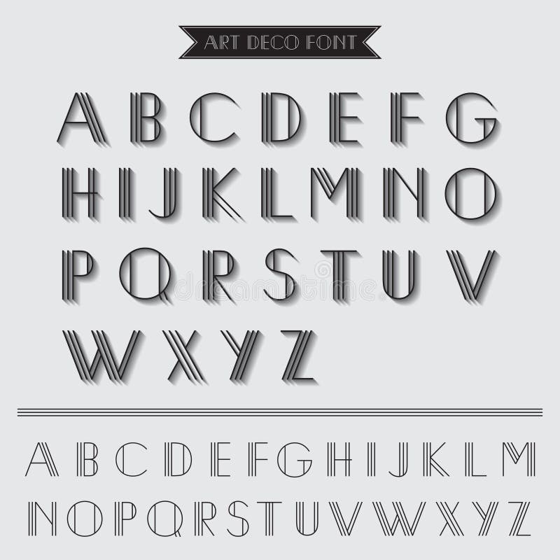 Art Deco Type Font