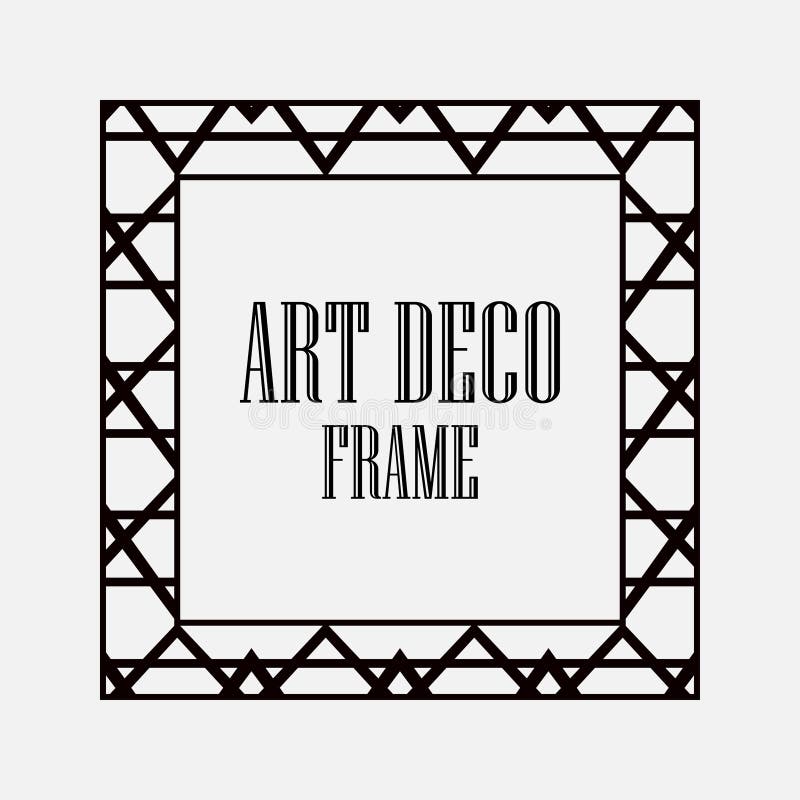 Art Deco Frame stock vector. Illustration of invite 119260412
