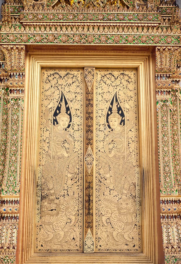 Art design of the door stock photo. Image of gold, painting 13996460