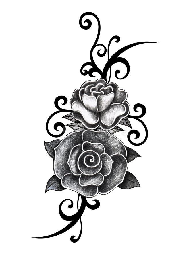 Set Black for Tattoo Designs Stock Vector - Illustration of linear,  decoration: 70043809