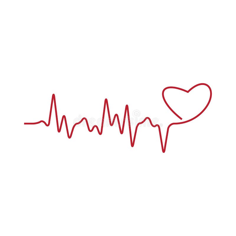 Ekg line. Heartbeat stock illustration. Illustration of background ...