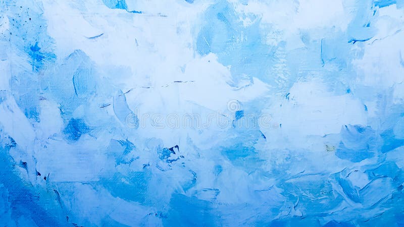 Art detail blue abstract oil painted background. Turquoise oil paint texture. Abstract art background. Oil painting on canvas. A
