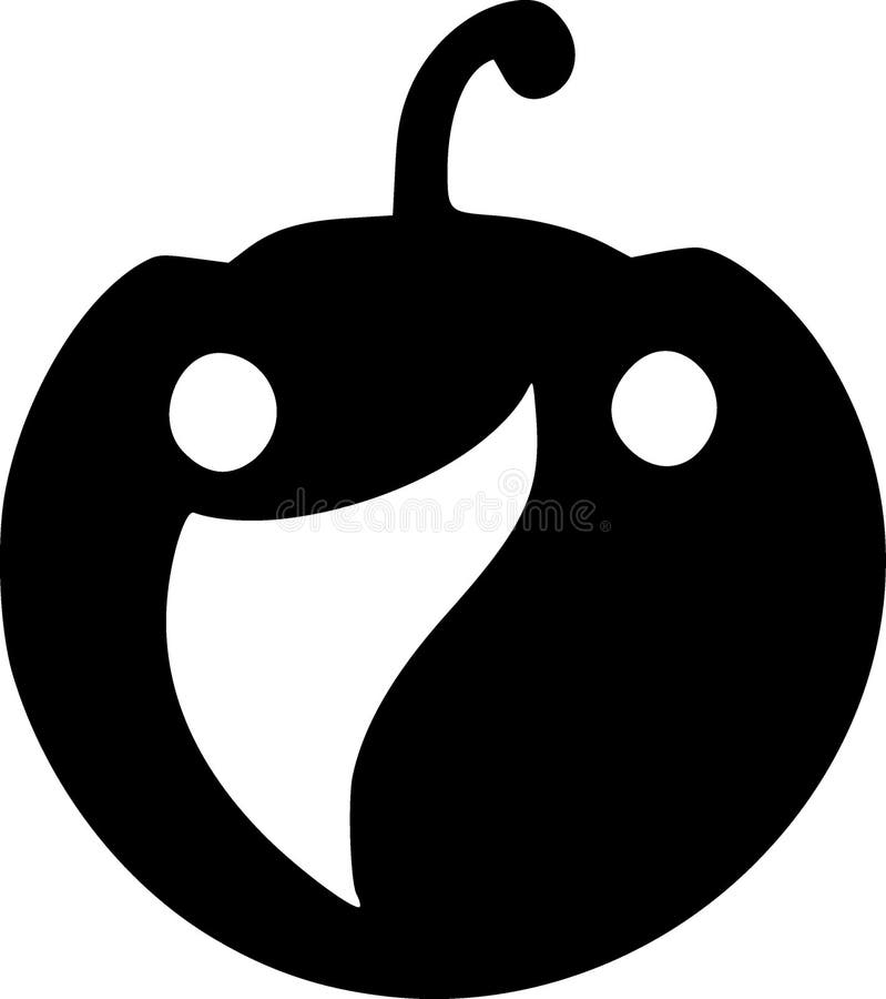 Devil Face Icon in Solid Style Stock Illustration Illustration of