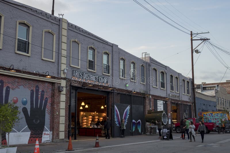 The Art District of Los Angeles Editorial Photography Image of
