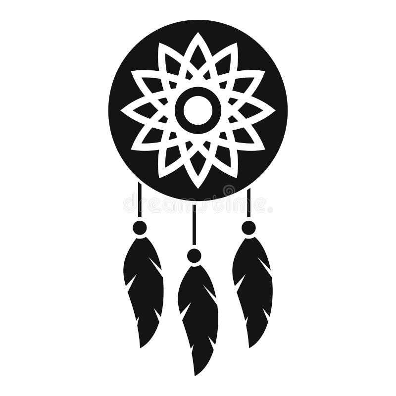 Indian Dream Catcher Icon Vector, Filled Flat Sign, Solid