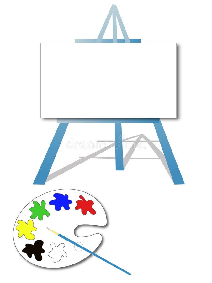 White Canvas Easel Stock Illustrations – 4,969 White Canvas Easel Stock  Illustrations, Vectors & Clipart - Dreamstime