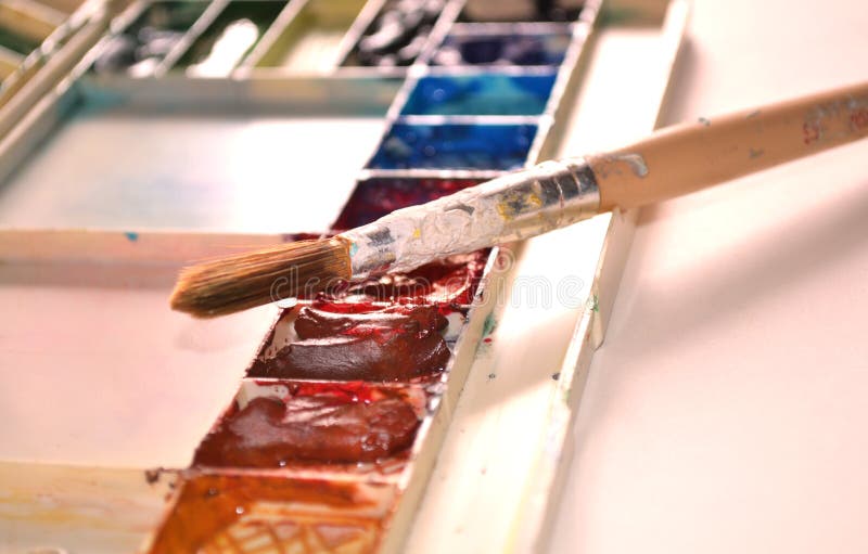 Art equipment stock photo. Image of hobbies, artistic 33057726