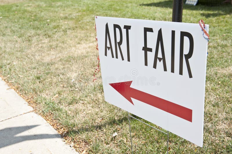 Art Fair sign stock photo. Image of event, happy, point 61537388
