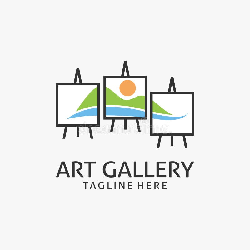 Art gallery logo design stock vector. Illustration of icon - 274823243