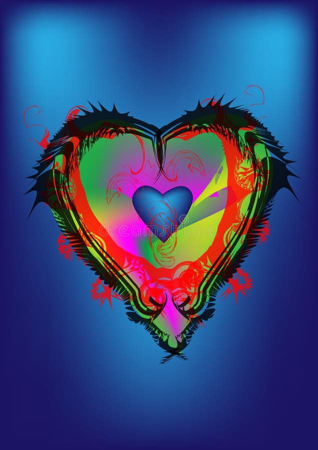 Art heart stock illustration. Illustration of bubble 28525964