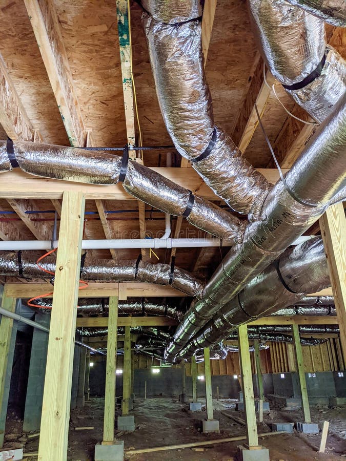Ductwork stock image. Image of roof, building, duct, cool 41707083