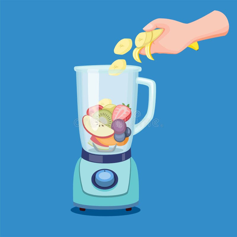 Cartoon juice blender Cut Out Stock Images & Pictures - Alamy