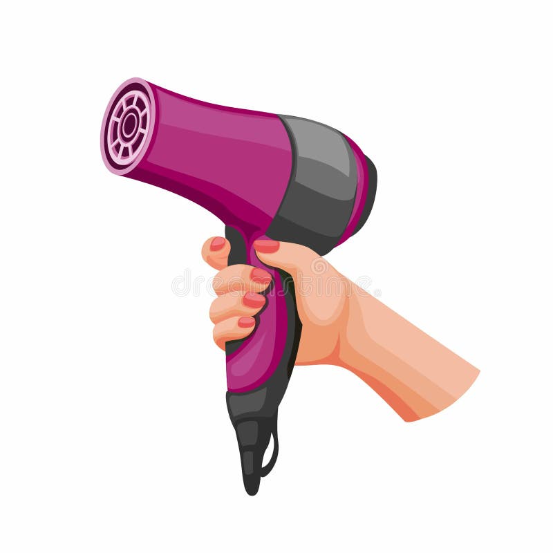Holding Hairdryer Stock Illustrations 128 Holding Hairdryer Stock Illustrations Vectors Clipart Dreamstime