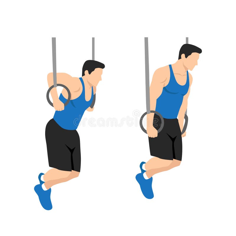 Tricep Dips Exercise Stock Illustrations 50 Tricep Dips Exercise