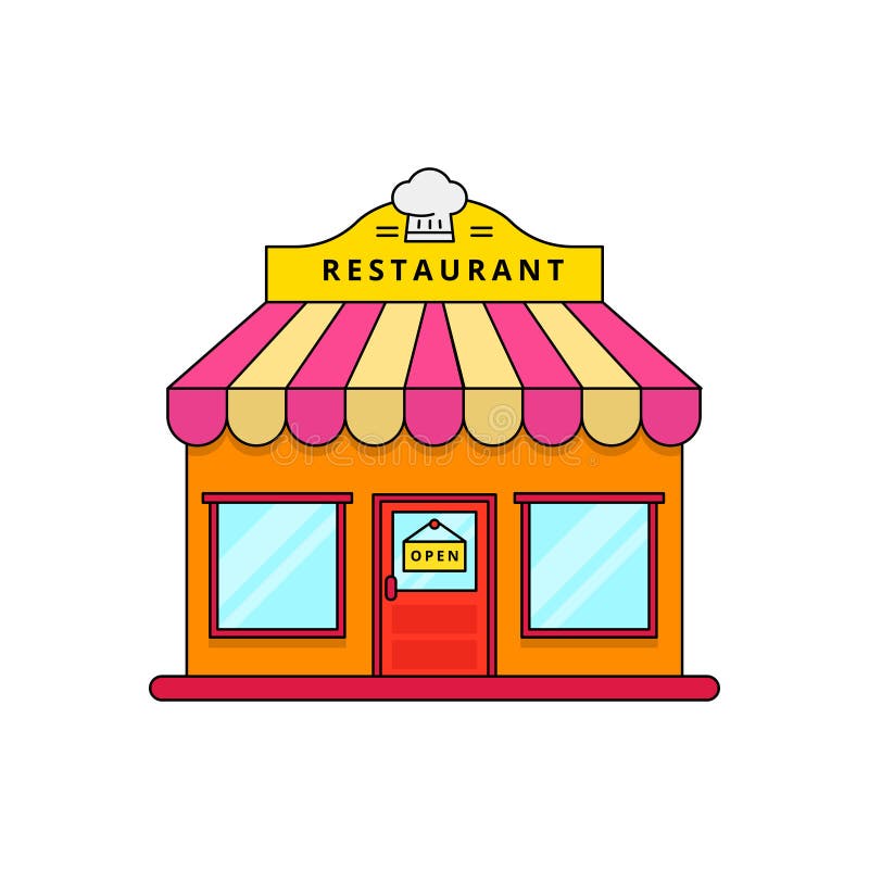 clip art restaurant building