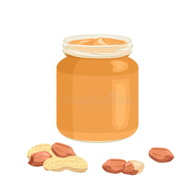 Peanut Butter in Spoon. Vector Cartoon Icon Stock Vector - Illustration of  nutritious, ingredient: 217069371