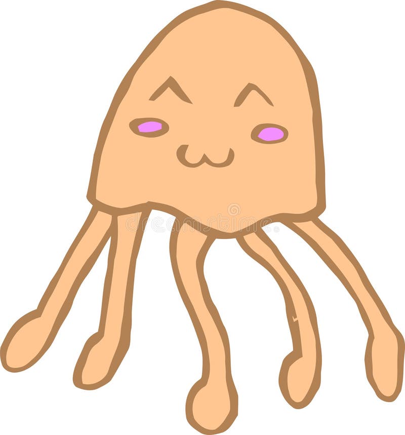 Chocolate Jellyfish Very Cute Design Stock Vector Illustration of mammal, nose 219493697