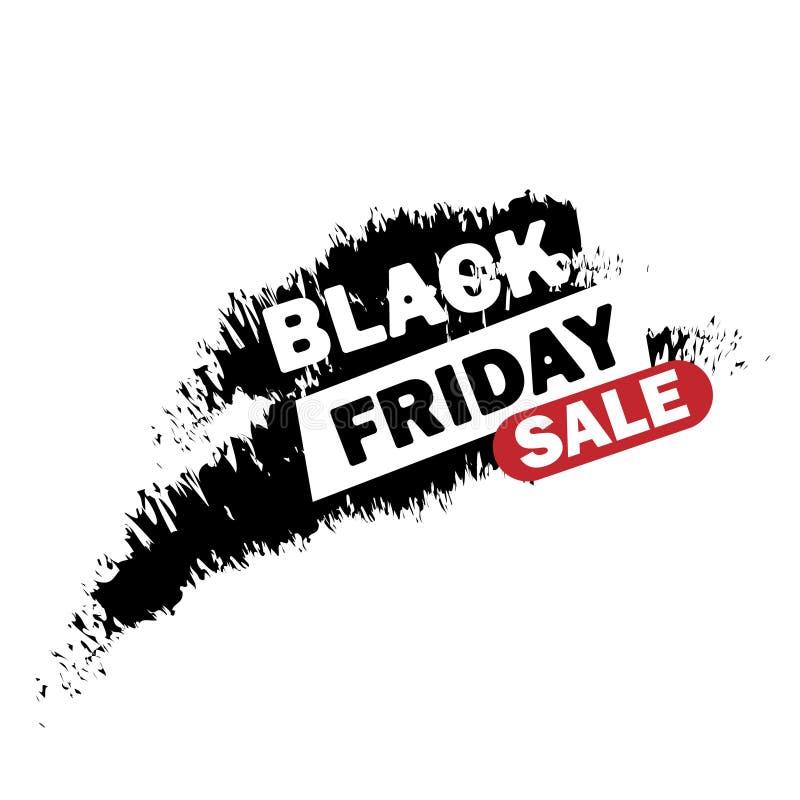 Label Tag Grunge Black Friday Sale Stock Vector Illustration of