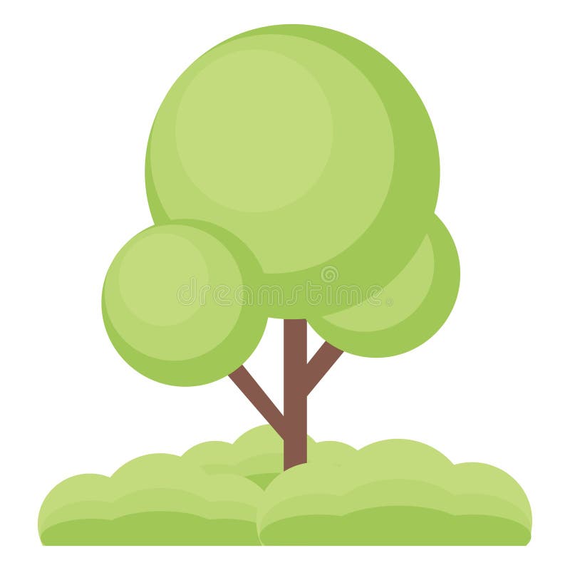 Green Tree Icon. Flat Illustration of Green Tree Vector Icon for Web ...