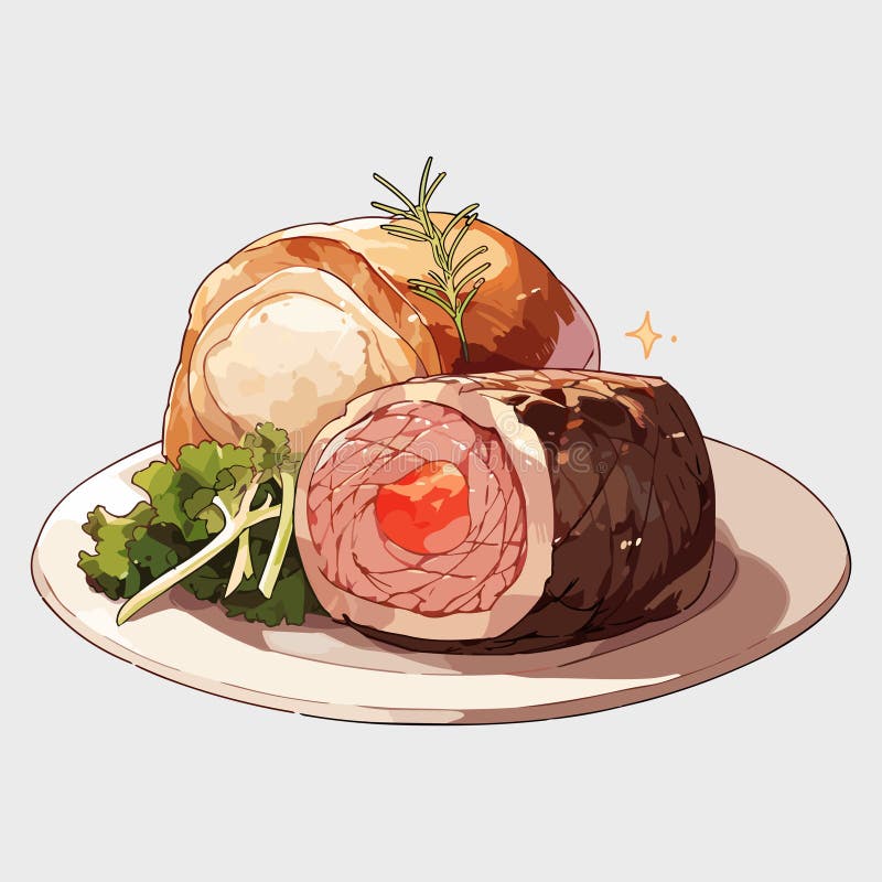 Beef Wellington Stock Illustrations 164 Beef Wellington Stock