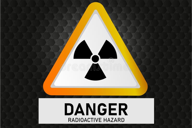 Radiation Icon Vector.Radioactive Sign Hazard Warning Symbol. Stock