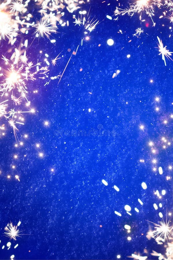 Art magic Christmas sparklers light background