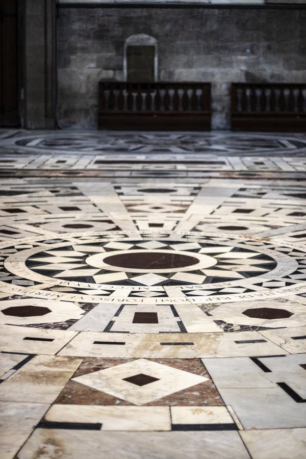 Art marble floor on circles inside a church royalty free stock images Art marble floor on circles inside a church royalty free stock images