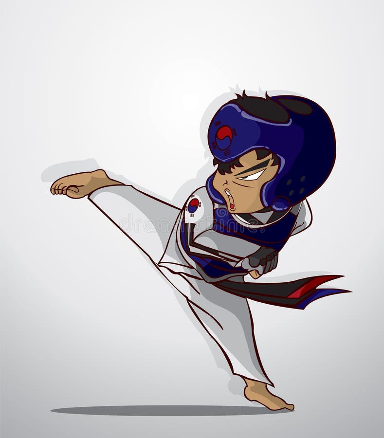 Art martial du Taekwondo illustration de vecteur Art martial du Taekwondo illustration de vecteur
