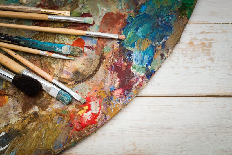 Art materials stock photo. Image of materials, grey, dirty 68090934