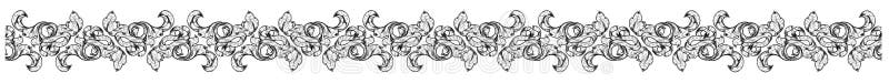 Art Nouveau Border Band Frame Floral Motif Pattern