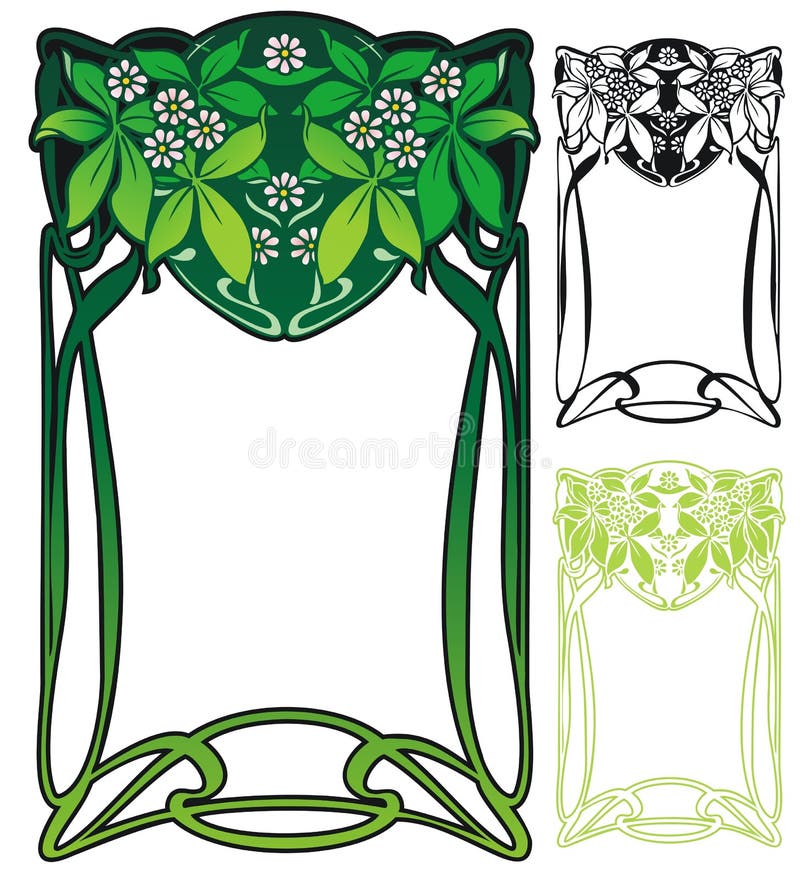 Art nouveau border