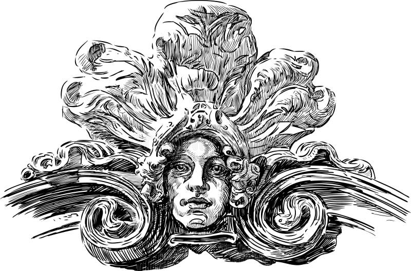 Art Nouveau mask