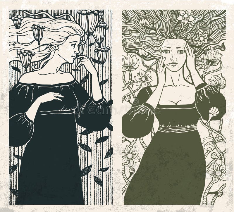 Art Nouveau women