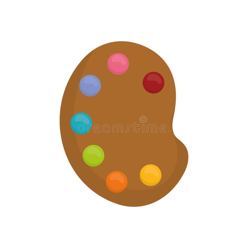 Paint palette art stock vector. Illustration of artistic 80769468