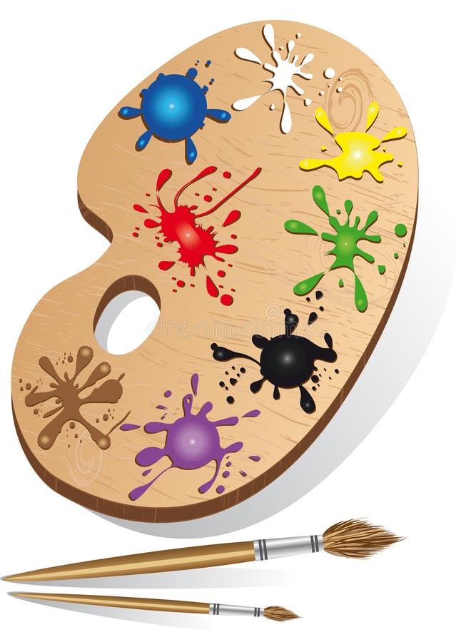 Art Painting Party Invitation Stock Illustration Illustration of