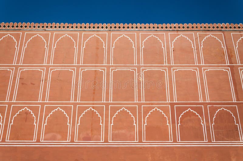 Art Pattern Wall at City Palace, Jaipur Stock Photo - Image of famous ...