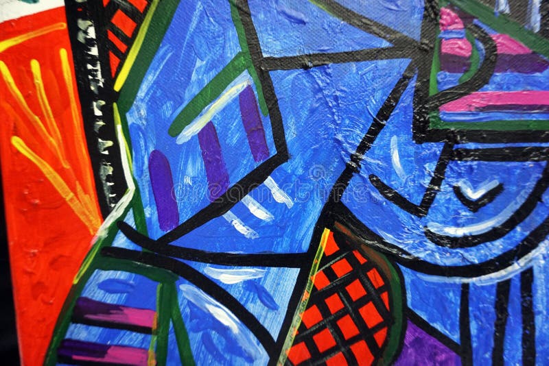 Art ,peinture ,acrylique ,couleur ,abstrait ,Triangle ,courbe