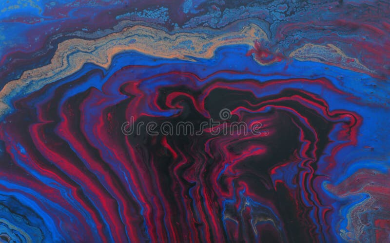 Art photography of abstract marbleized effect background. black, blue, purple and gold creative colors. Beautiful paint