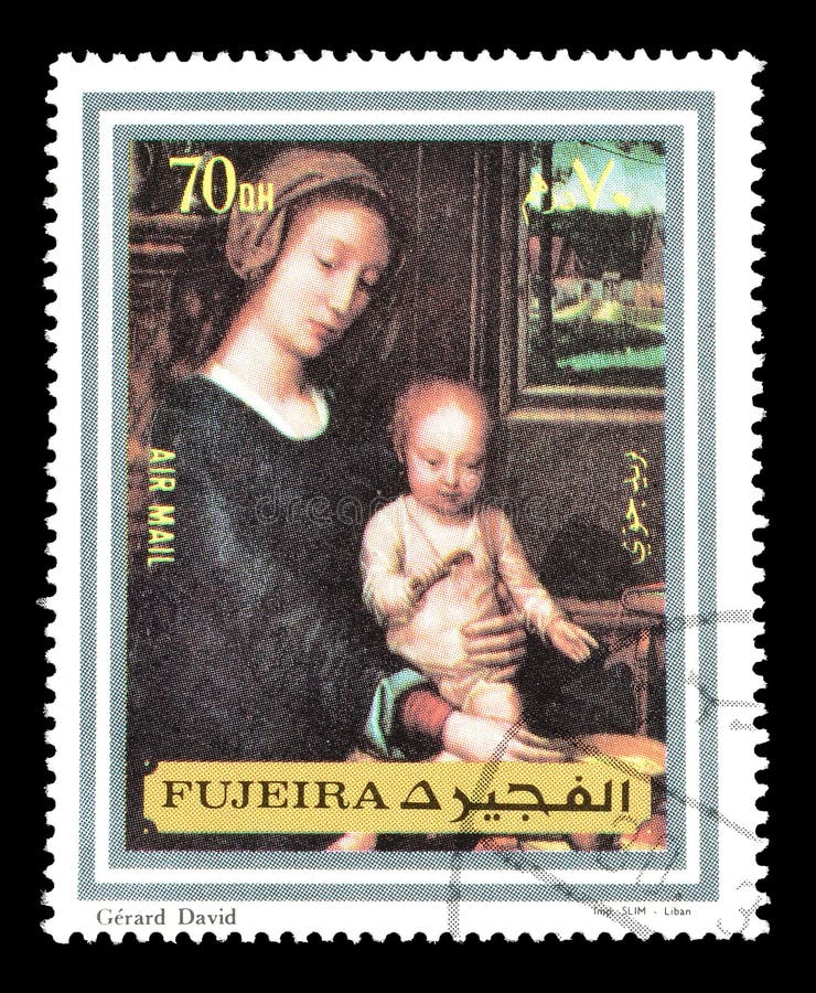 Art on postage stamps editorial stock image. Image of painting - 163564039