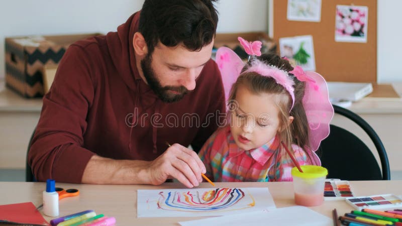 Art school teacher child pupil education royalty free stock photography Art school teacher child pupil education royalty free stock photography