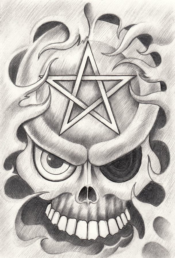 Ankh Pentagram Tattoo by lone-wolf-wandering on DeviantArt