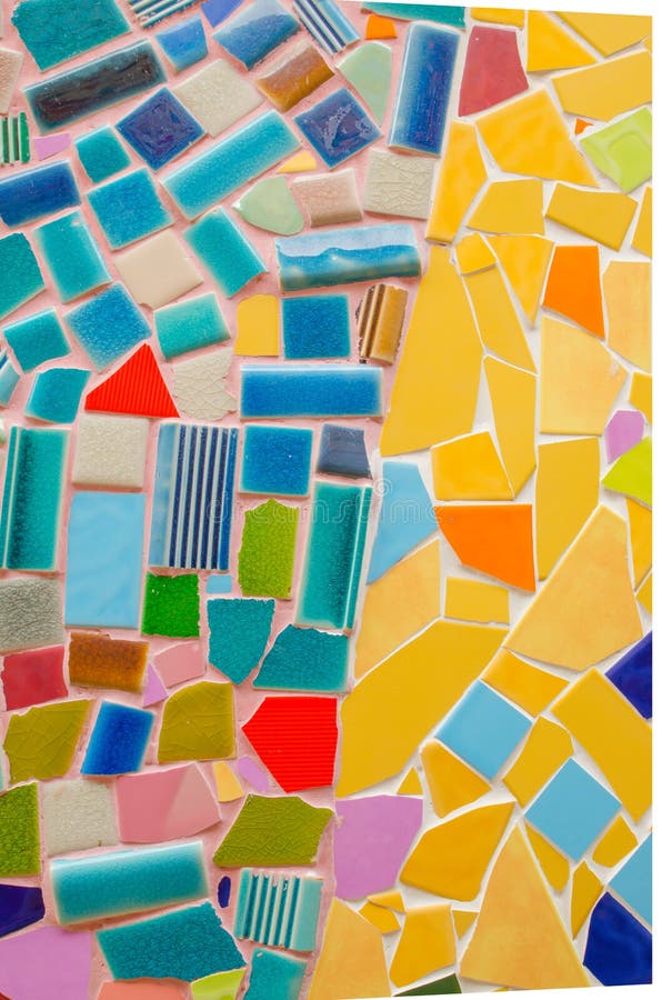 Art Tile Wall Made from Crack Tile Stock Image Image of ceramic