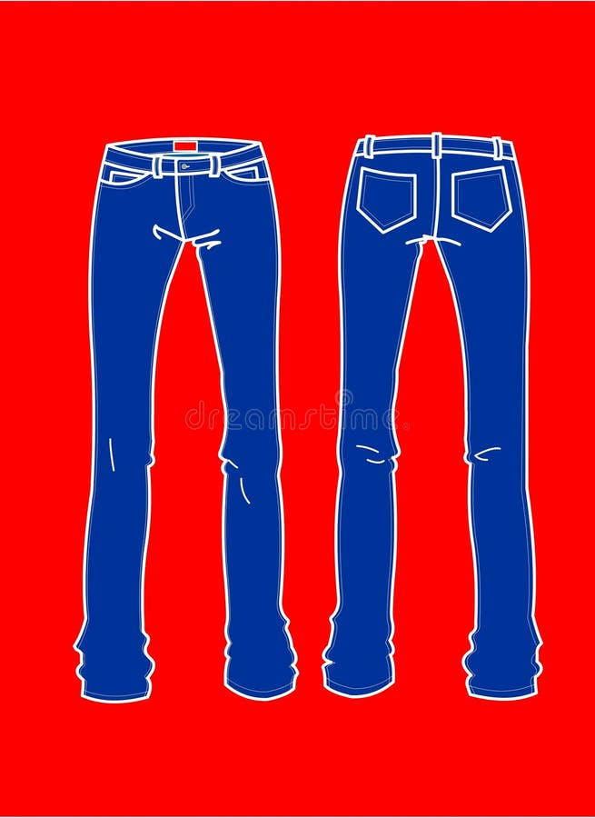 Art- und Weiseplatten-Blue Jeans lizenzfreie abbildung Art- und Weiseplatten-Blue Jeans lizenzfreie abbildung