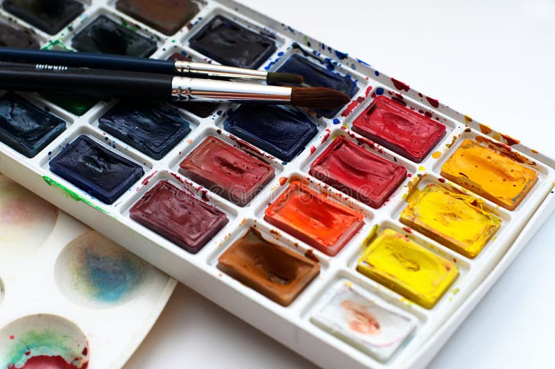 Art Watercolor Beginner Set Stock Photo Image of plastic, start 68660994