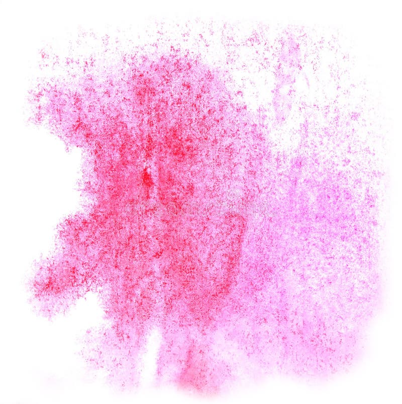 Art watercolor ink paint blob watercolour splash colorful stain pink isolated on white background texture