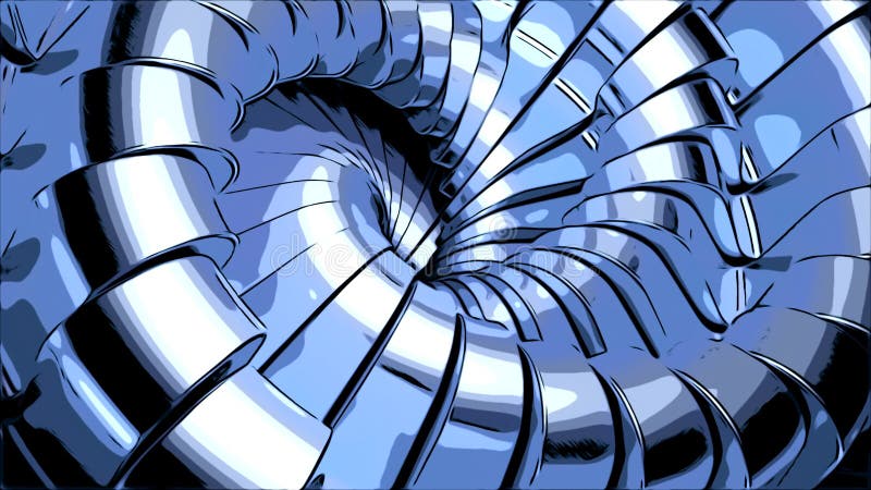 Arte abstracto con maquinaria surrealista 3d arte industrial turabstracto con maquinaria surrealista 3d de fondo industrial ilustración del vector