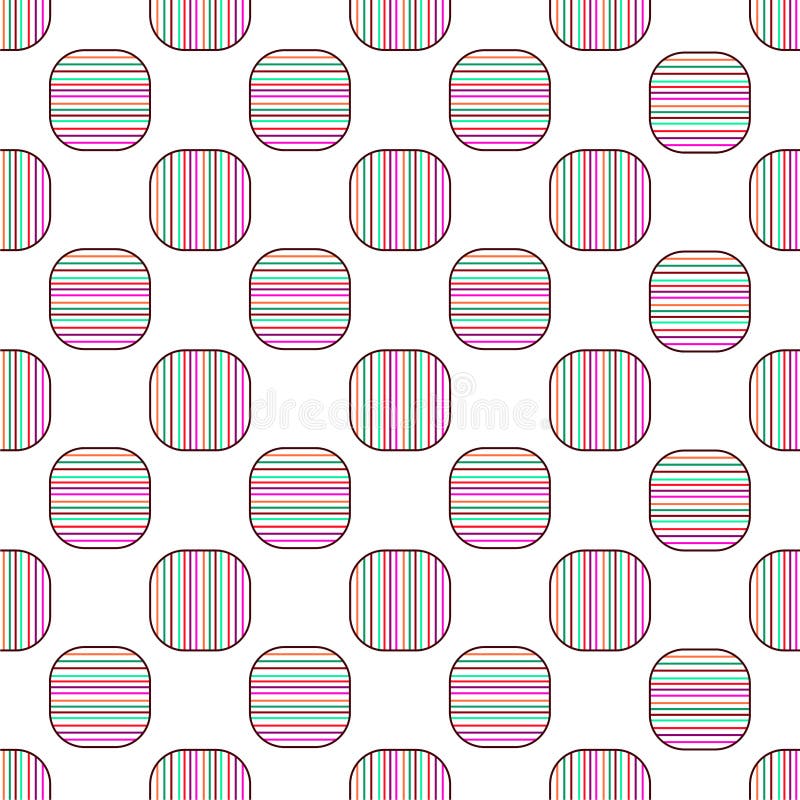 Arte abstrato retro do fundo do vintage geométrico sem emenda do projeto do vetor do teste padrão com linhas horizontais e vertic ilustração stock Arte abstrato retro do fundo do vintage geométrico sem emenda do projeto do vetor do teste padrão com linhas horizontais e vertic ilustração stock