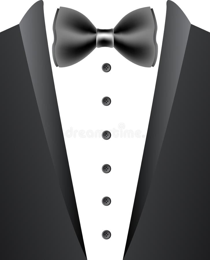 Ilustração De Terno Preto Realista. Terno De Smoking Elegante 3D Masculino  Fotorrealista Com Laço De Arco Royalty Free SVG, Cliparts, Vetores, e  Ilustrações Stock. Image 86049981